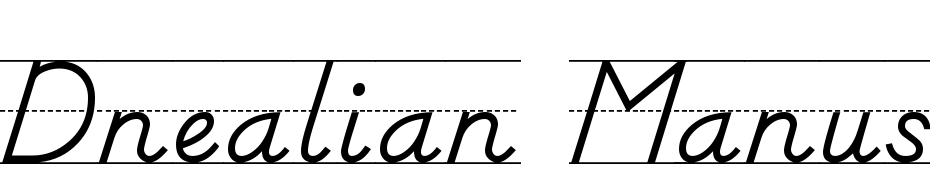 Dnealian Manuscript Lined Font Download Free